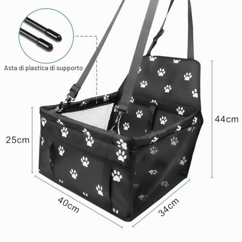 Newaner Sedile Auto per Cani Pieghevole