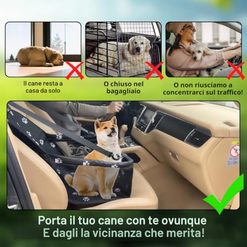 Newaner Sedile Auto per Cani Pieghevole